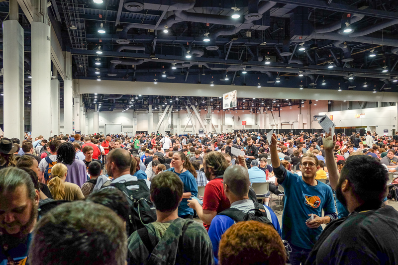 A record-breaking combined total of 7,551 Magic players took part in the Grand Prix Las Vegas’ two tournaments